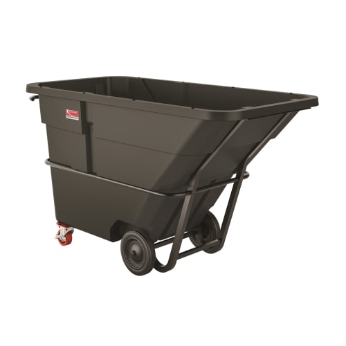 Suncast Commercial 1-1/2 Cubic Yard - Standard Duty Tilt Truck, Black